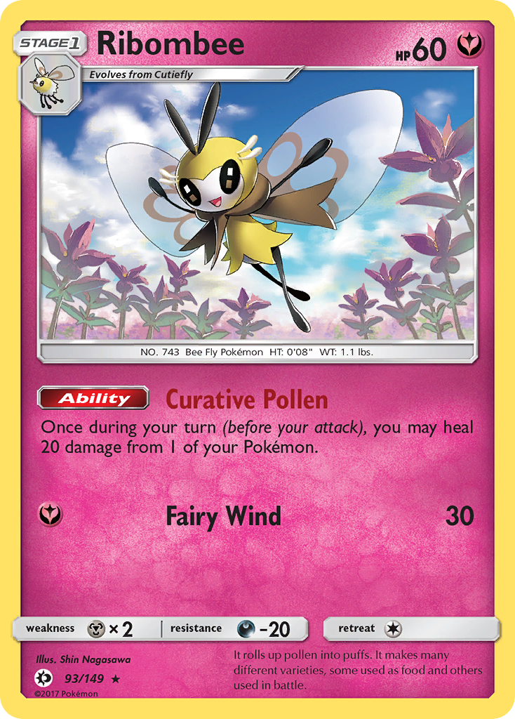 Ribombee (93/149) [Sun & Moon: Base Set] | Exor Games Bridgewater