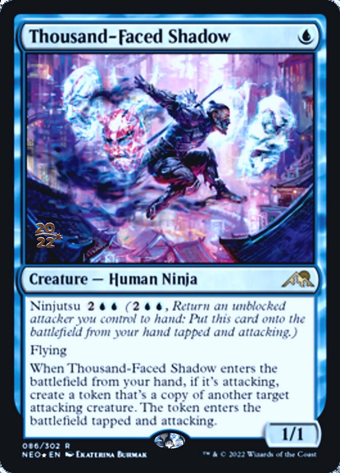 Thousand-Faced Shadow [Kamigawa: Neon Dynasty Prerelease Promos] | Exor Games Bridgewater