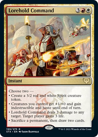 Lorehold Command (Promo Pack) [Strixhaven: School of Mages Promos] | Exor Games Bridgewater