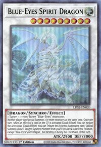 Blue-Eyes Spirit Dragon (Green) [LDS2-EN020] Ultra Rare | Exor Games Bridgewater