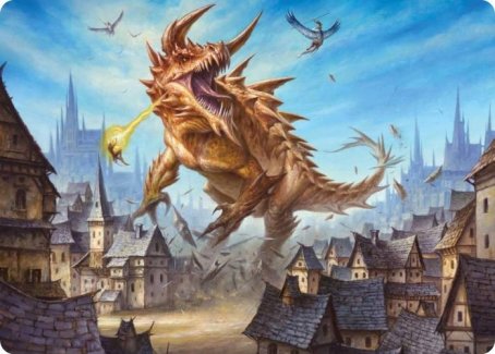 Tarrasque Art Card [Dungeons & Dragons: Adventures in the Forgotten Realms Art Series] | Exor Games Bridgewater