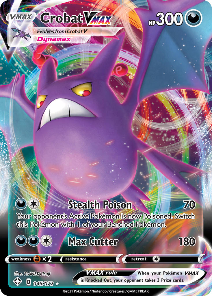 Crobat VMAX (045/072) [Sword & Shield: Shining Fates] | Exor Games Bridgewater