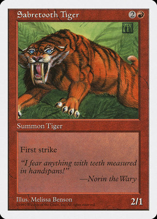 Sabretooth Tiger [Fifth Edition] | Exor Games Bridgewater