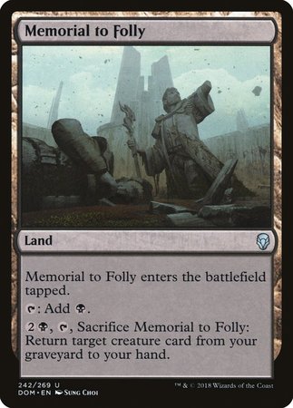 Memorial to Folly [Dominaria] | Exor Games Bridgewater