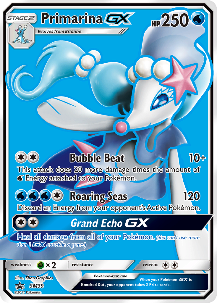 Primarina GX (SM39) [Sun & Moon: Black Star Promos] | Exor Games Bridgewater