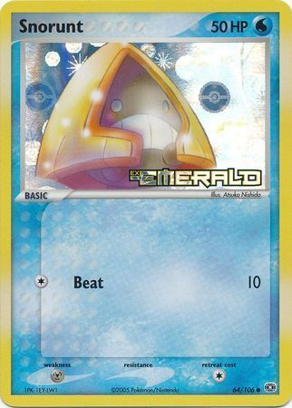 Snorunt (64/106) (Stamped) [EX: Emerald] | Exor Games Bridgewater