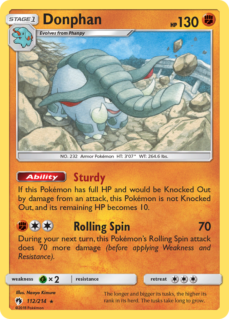 Donphan (112/214) [Sun & Moon: Lost Thunder] | Exor Games Bridgewater