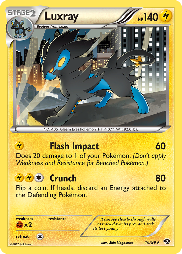 Luxray (46/99) [Black & White: Next Destinies] | Exor Games Bridgewater