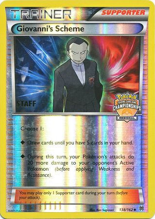 Giovanni's Scheme (138/162) (Championship Promo Staff) [XY: BREAKthrough] | Exor Games Bridgewater