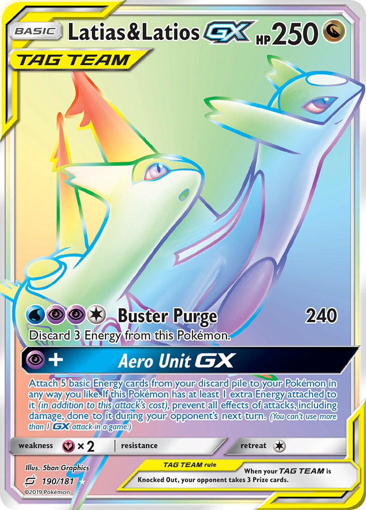 Latias & Latios GX (190/181) [Sun & Moon: Team Up] | Exor Games Bridgewater