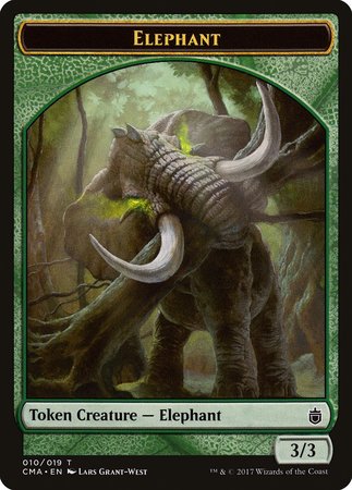 Elephant Token (010) [Commander Anthology Tokens] | Exor Games Bridgewater