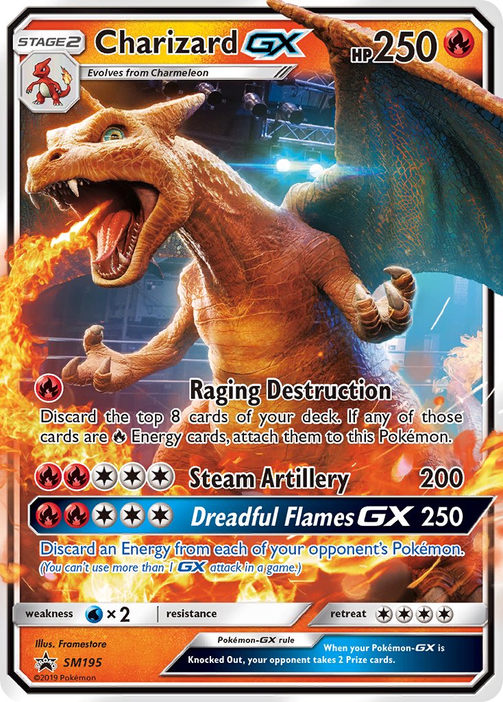 Charizard GX (SM195) [Sun & Moon: Black Star Promos] | Exor Games Bridgewater