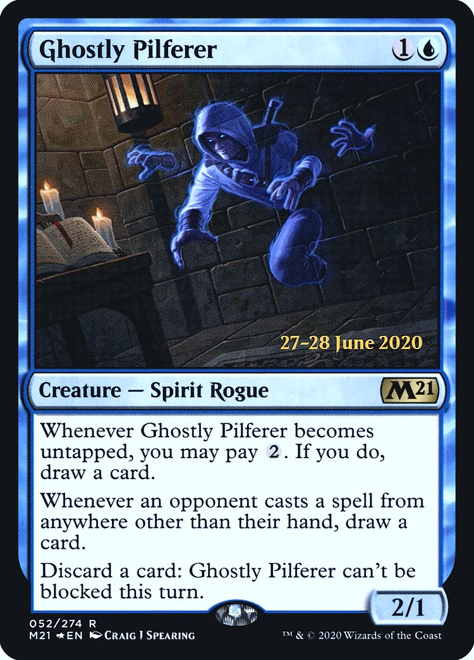 Ghostly Pilferer  [Core Set 2021 Prerelease Promos] | Exor Games Bridgewater