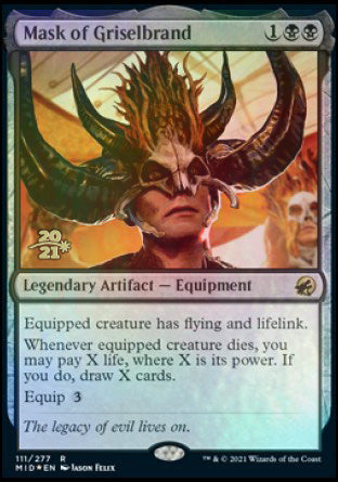Mask of Griselbrand [Innistrad: Midnight Hunt Prerelease Promos] | Exor Games Bridgewater