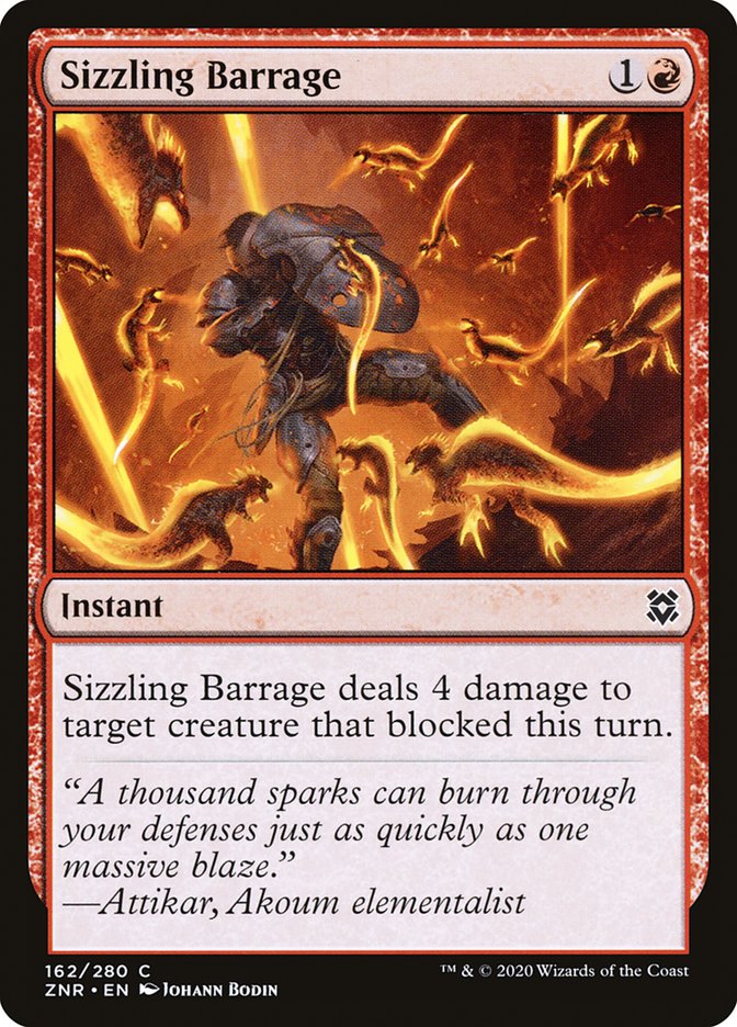 Sizzling Barrage [Zendikar Rising] | Exor Games Bridgewater