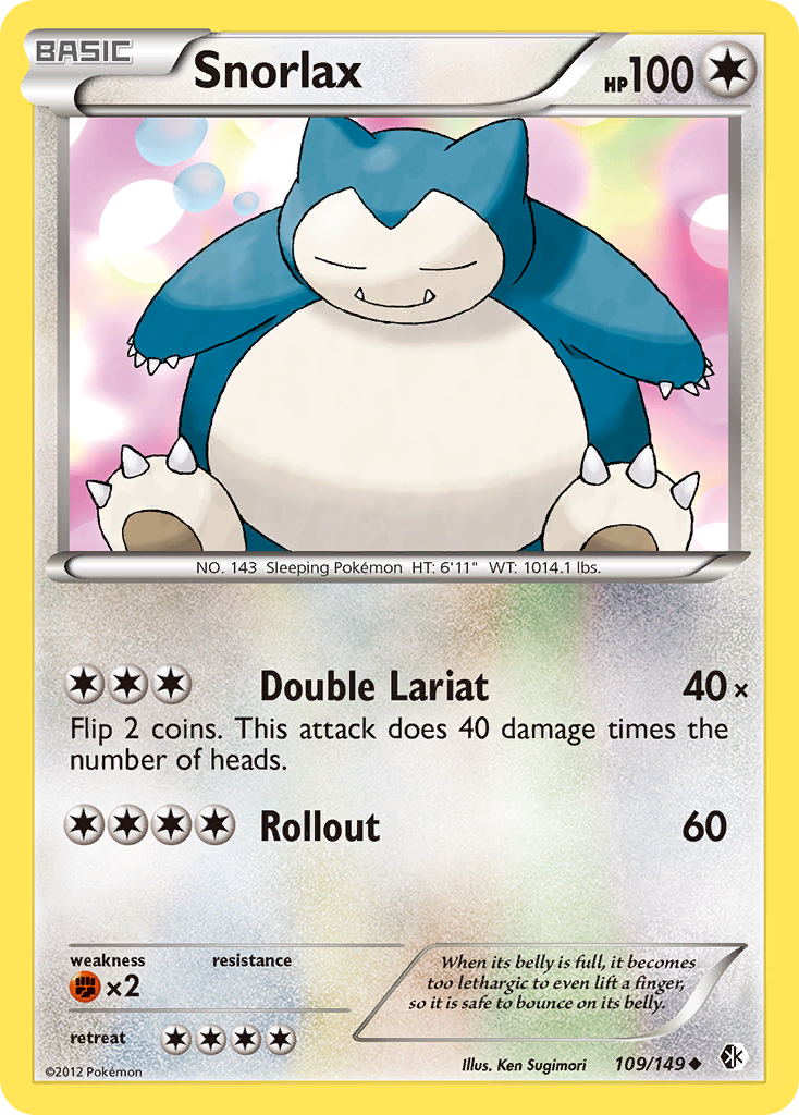 Snorlax (109/149) [Black & White: Boundaries Crossed] | Exor Games Bridgewater