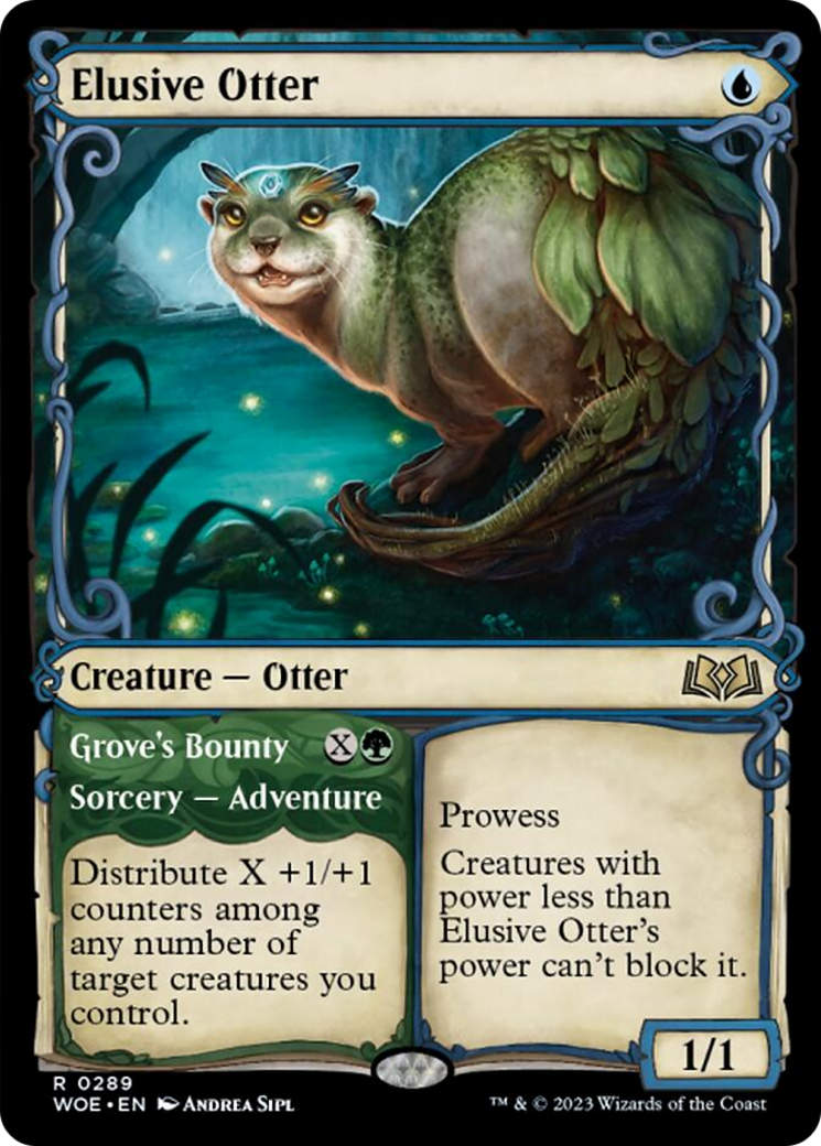 Elusive Otter // Grove's Bounty (Showcase) [Wilds of Eldraine] | Exor Games Bridgewater