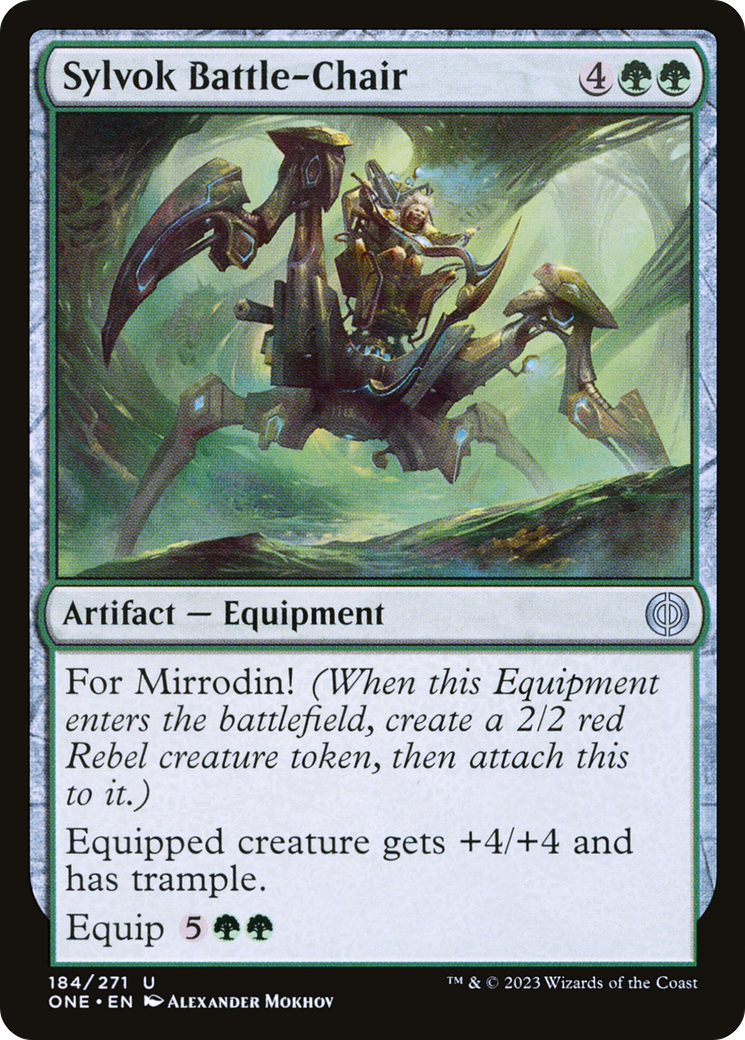 Sylvok Battle-Chair [Phyrexia: All Will Be One] | Exor Games Bridgewater