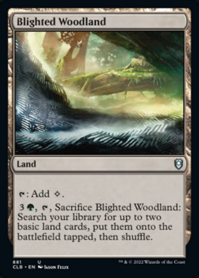 Blighted Woodland [Commander Legends: Battle for Baldur's Gate] | Exor Games Bridgewater