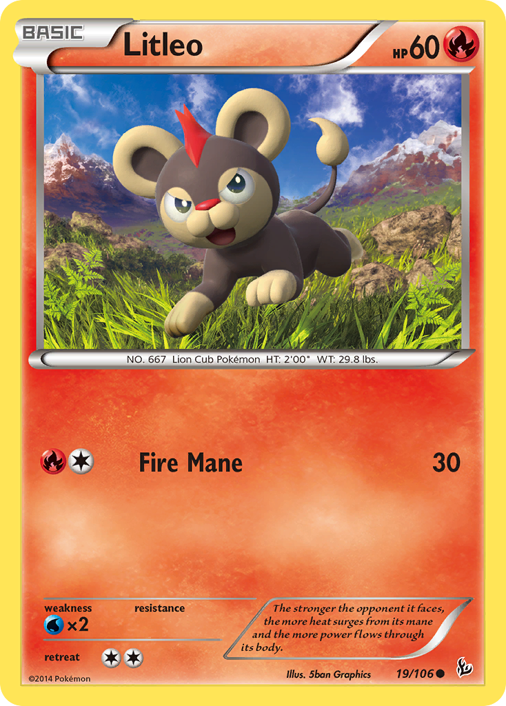 Litleo (19/106) [XY: Flashfire] | Exor Games Bridgewater