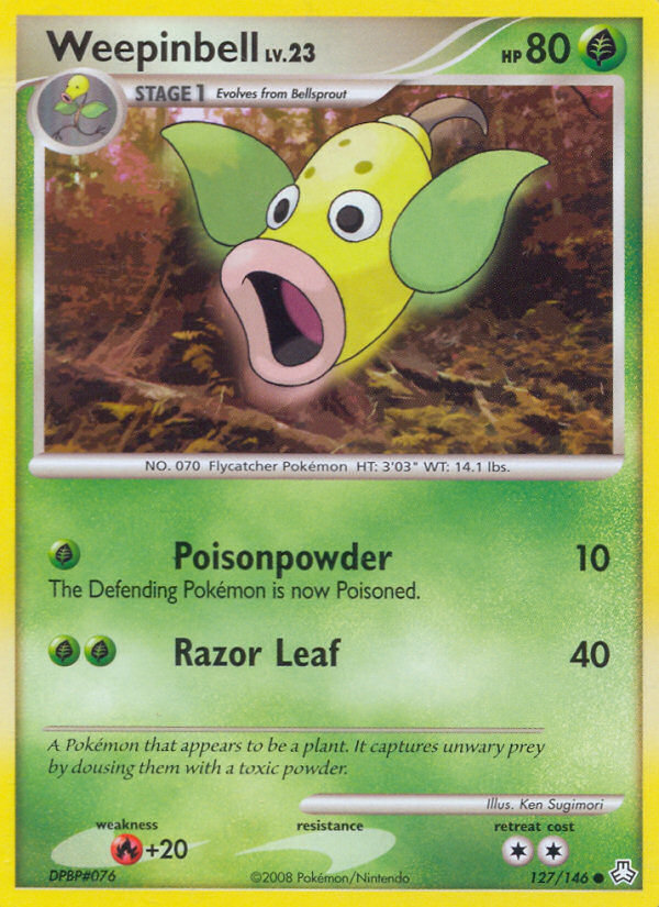 Weepinbell (127/146) [Diamond & Pearl: Legends Awakened] | Exor Games Bridgewater