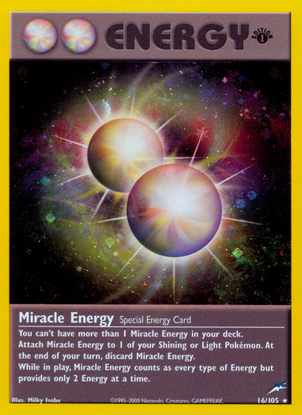 Miracle Energy (16/105) [Neo Destiny 1st Edition] | Exor Games Bridgewater