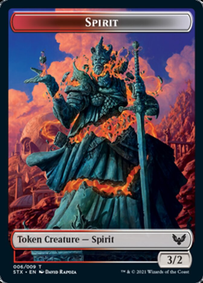 Spirit // Pest Token [Strixhaven: School of Mages Tokens] | Exor Games Bridgewater