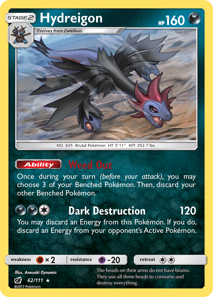 Hydreigon (62/111) [Sun & Moon: Crimson Invasion] | Exor Games Bridgewater