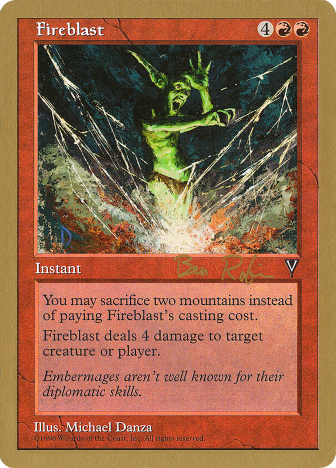 Fireblast (Ben Rubin) [World Championship Decks 1998] | Exor Games Bridgewater