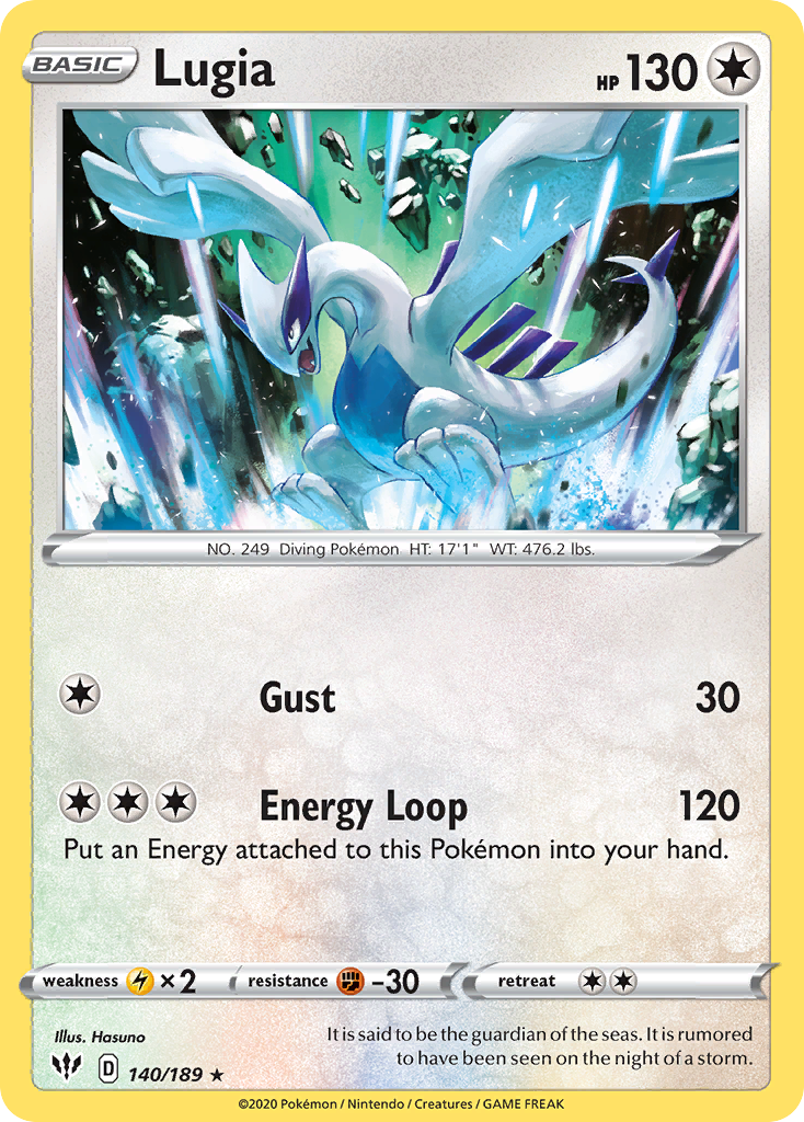 Lugia (140/189) [Sword & Shield: Darkness Ablaze] | Exor Games Bridgewater