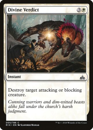 Divine Verdict [Rivals of Ixalan] | Exor Games Bridgewater