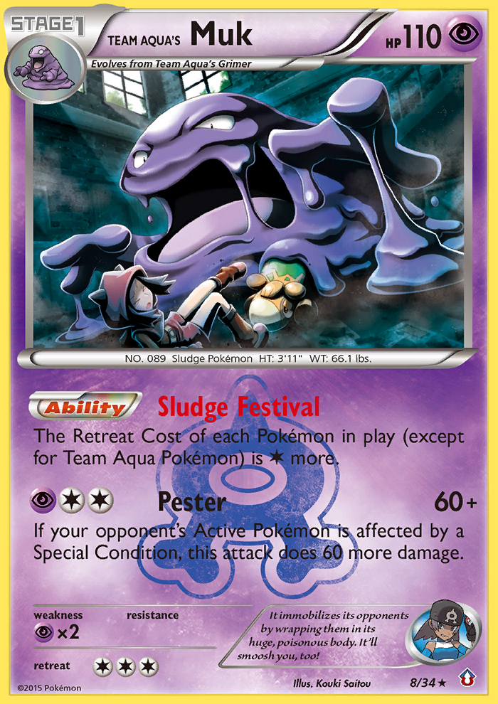 Team Aqua's Muk (8/34) [XY: Double Crisis] | Exor Games Bridgewater