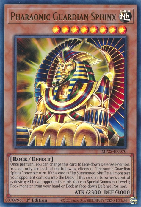 Pharaonic Guardian Sphinx [MP22-EN070] Ultra Rare | Exor Games Bridgewater