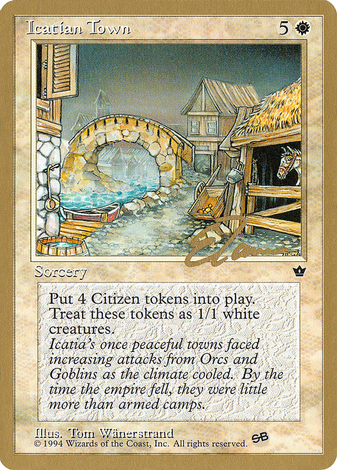 Icatian Town (Eric Tam) (SB) [Pro Tour Collector Set] | Exor Games Bridgewater