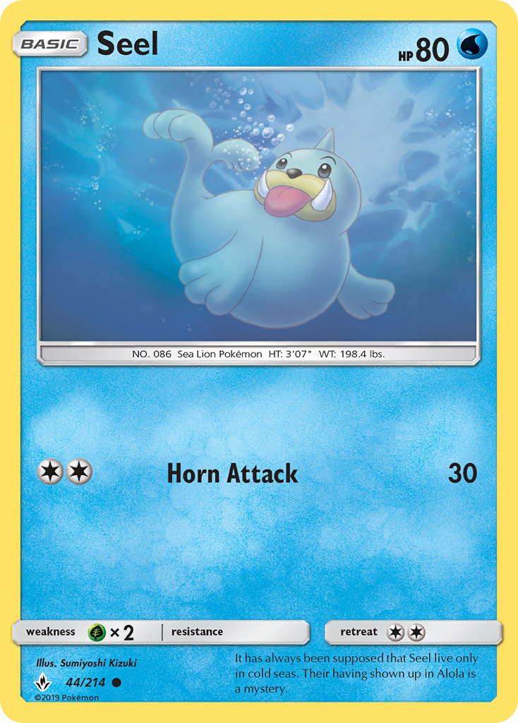 Seel (44/214) [Sun & Moon: Unbroken Bonds] | Exor Games Bridgewater