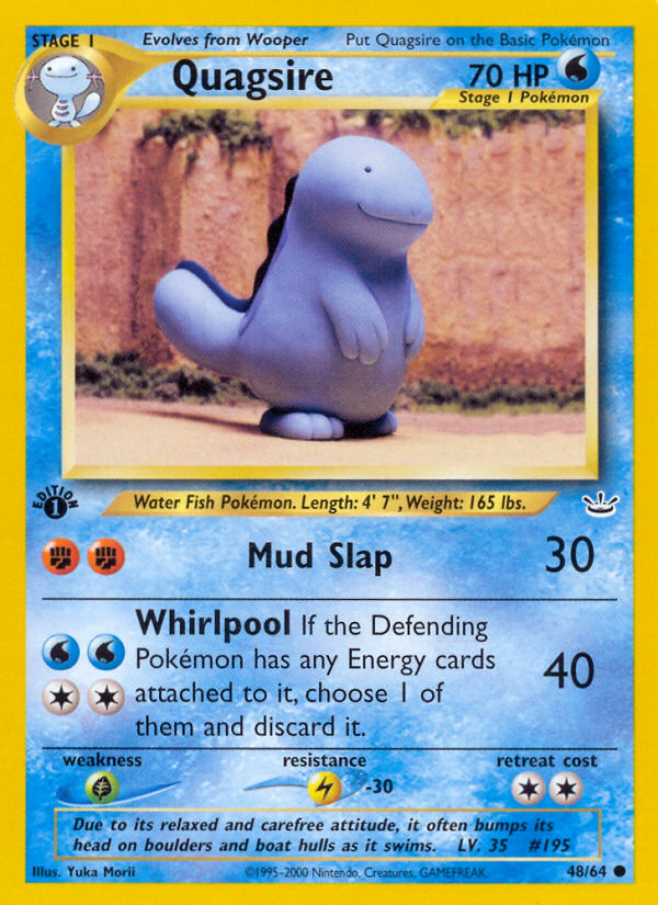 Quagsire (48/64) [Neo Revelation 1st Edition] | Exor Games Bridgewater