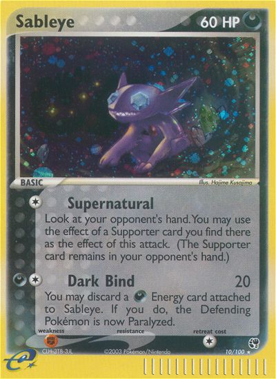 Sableye (10/100) [EX: Sandstorm] | Exor Games Bridgewater