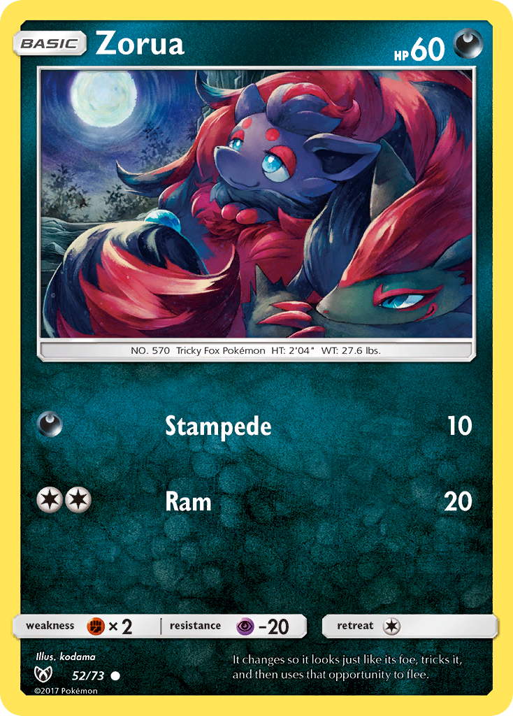 Zorua (52/73) [Sun & Moon: Shining Legends] | Exor Games Bridgewater