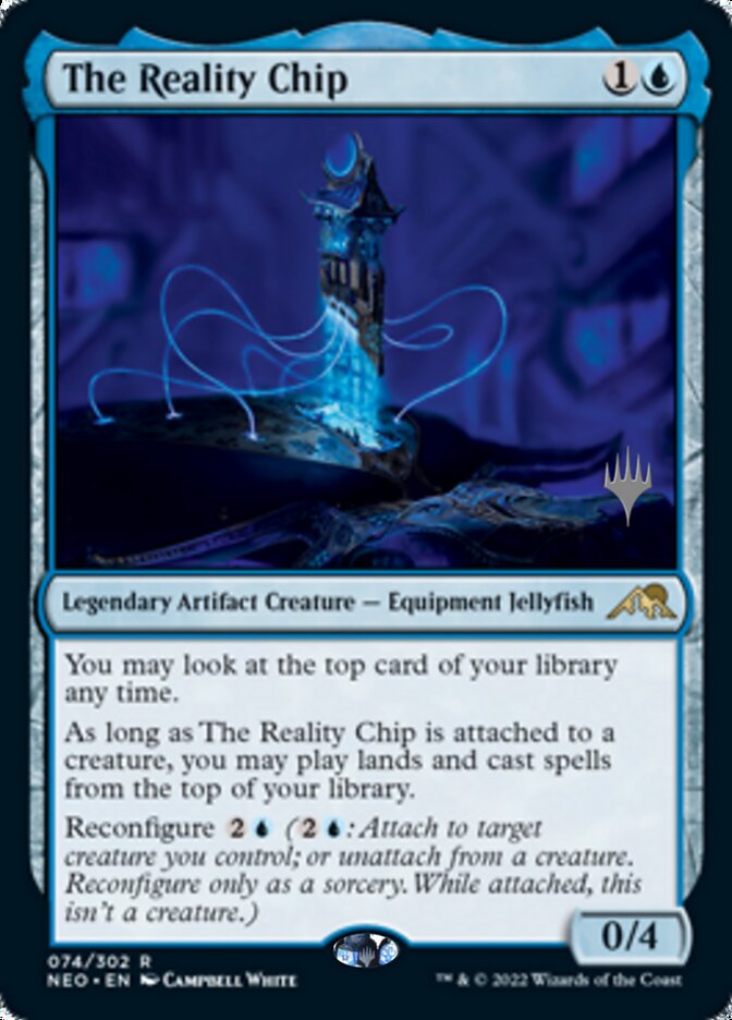 The Reality Chip (Promo Pack) [Kamigawa: Neon Dynasty Promos] | Exor Games Bridgewater