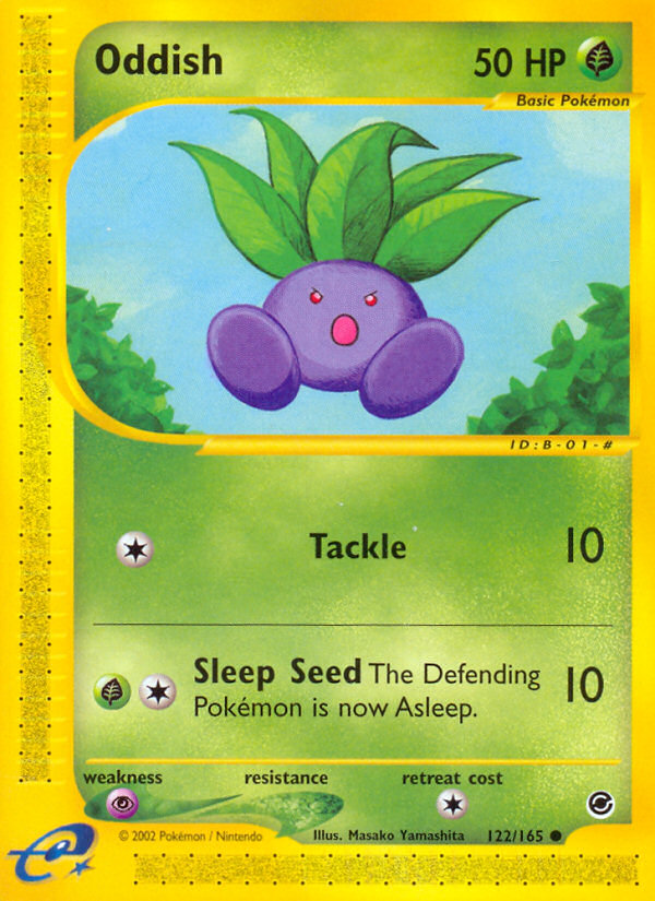 Oddish (122/165) [Expedition: Base Set] | Exor Games Bridgewater