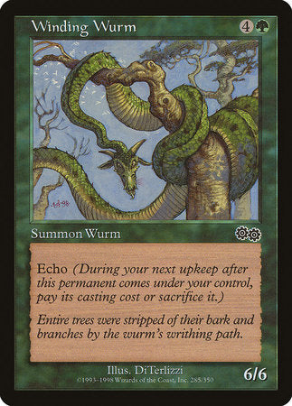 Winding Wurm [Urza's Saga] | Exor Games Bridgewater