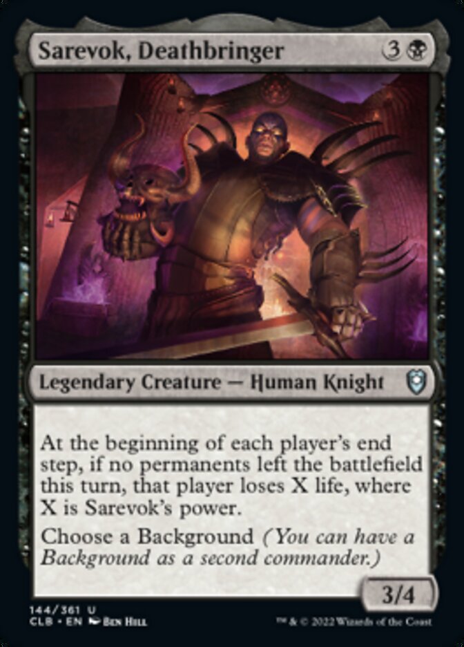 Sarevok, Deathbringer [Commander Legends: Battle for Baldur's Gate] | Exor Games Bridgewater