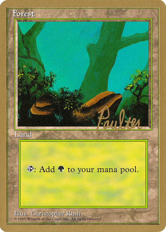 Forest (pp378) (Preston Poulter) [Pro Tour Collector Set] | Exor Games Bridgewater