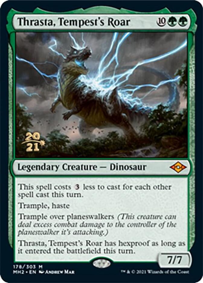 Thrasta, Tempest's Roar [Modern Horizons 2 Prerelease Promos] | Exor Games Bridgewater