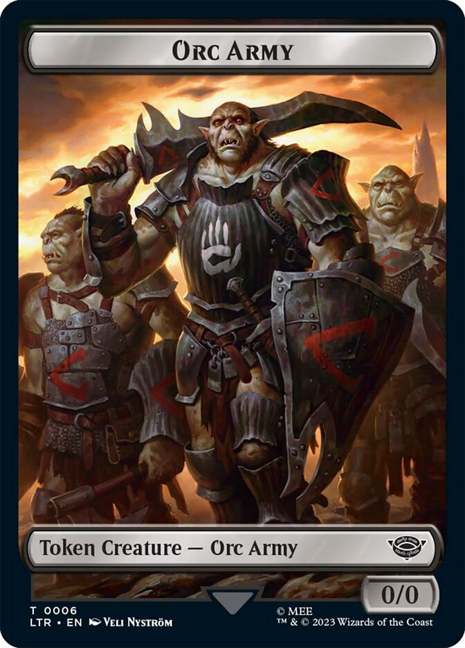 Orc Army Token (06) [The Lord of the Rings: Tales of Middle-Earth Tokens] | Exor Games Bridgewater