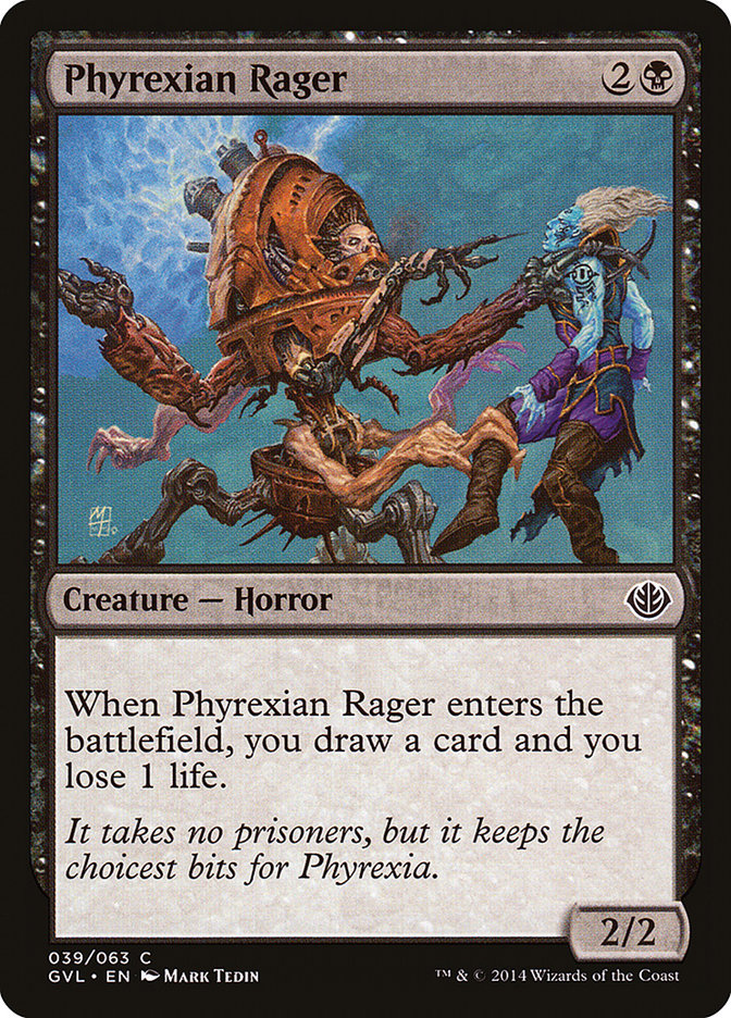 Phyrexian Rager (Garruk vs. Liliana) [Duel Decks Anthology] | Exor Games Bridgewater