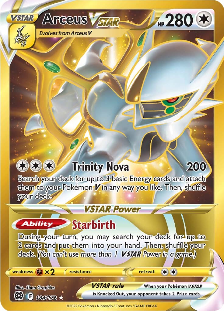 Arceus VSTAR (184/172) [Sword & Shield: Brilliant Stars] | Exor Games Bridgewater