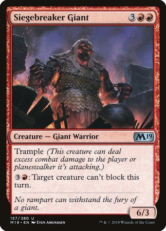 Siegebreaker Giant [Core Set 2019] | Exor Games Bridgewater