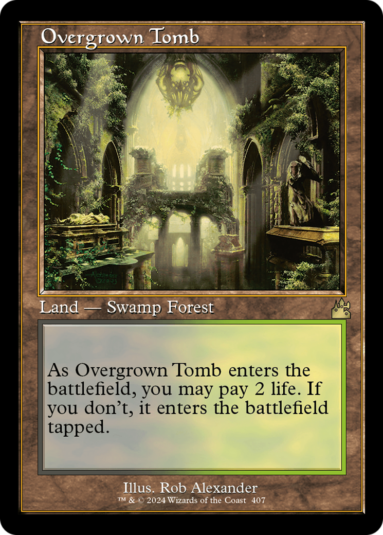 Overgrown Tomb (Retro) [Ravnica Remastered] | Exor Games Bridgewater