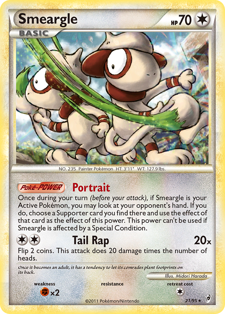 Smeargle (21/95) [HeartGold & SoulSilver: Call of Legends] | Exor Games Bridgewater